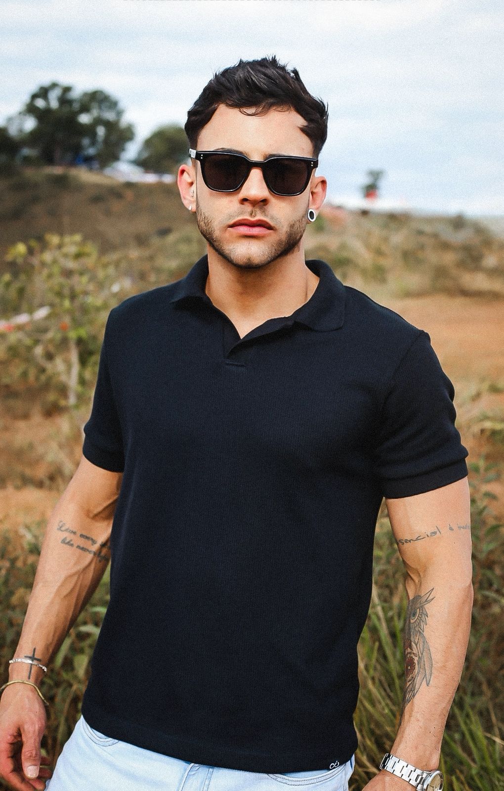 Camisa Infinity Polo preta