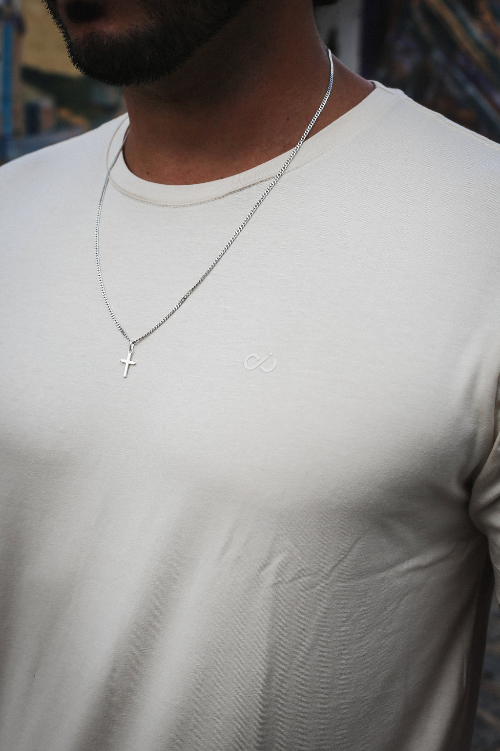 Camisa Infinity básica bege Tom/tom