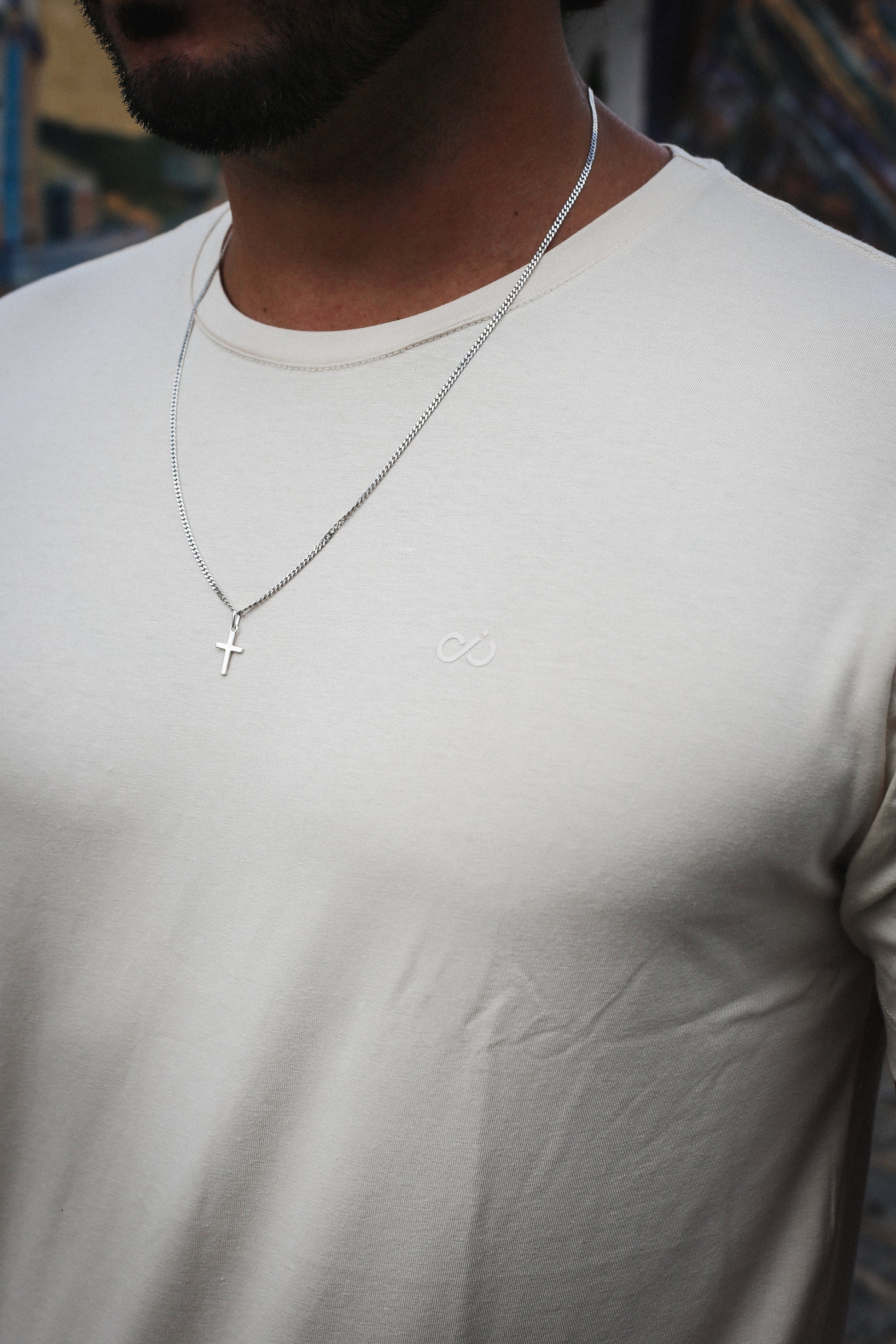 Camisa Infinity básica bege Tom/tom