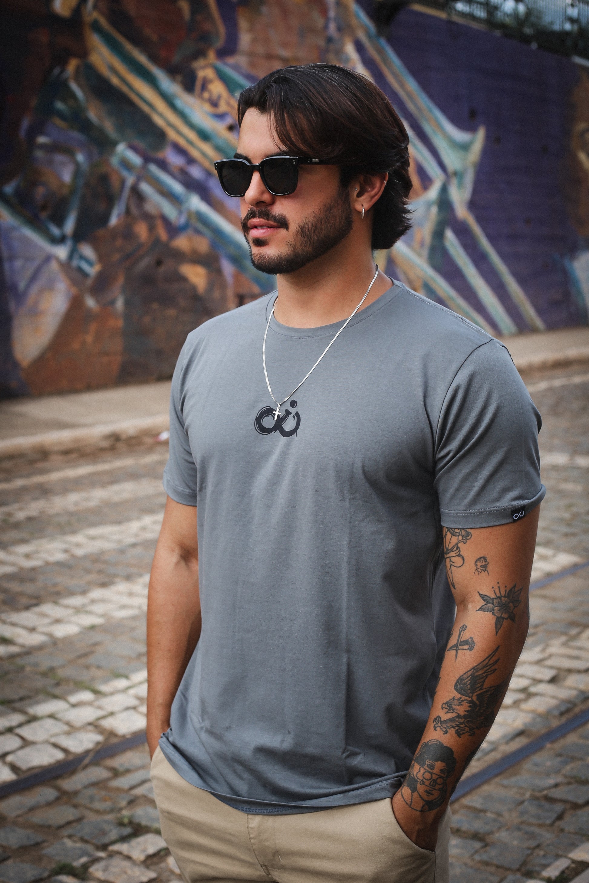 Camisa Infinity cinza Anjo