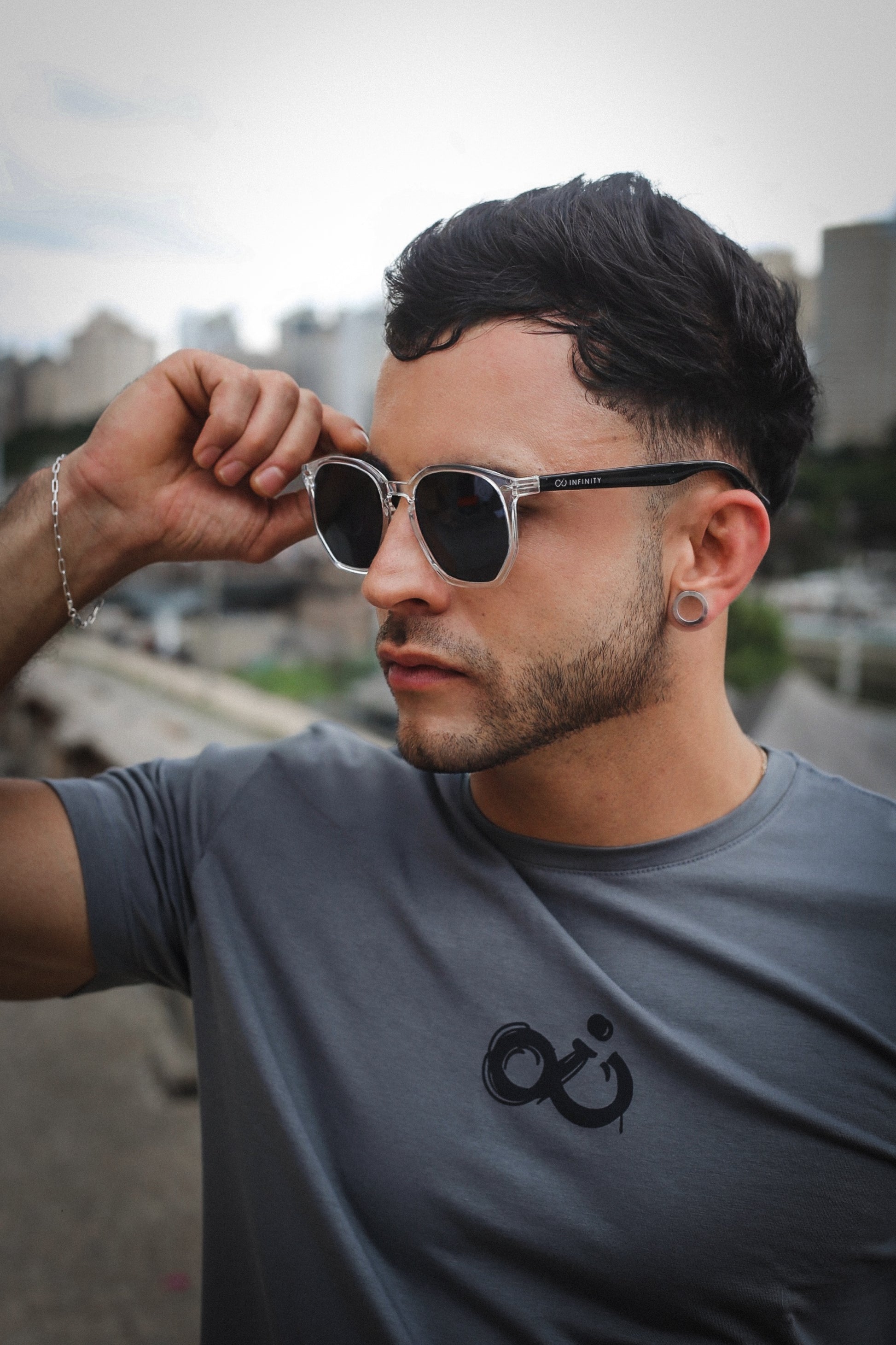 Camisa Infinity cinza Anjo