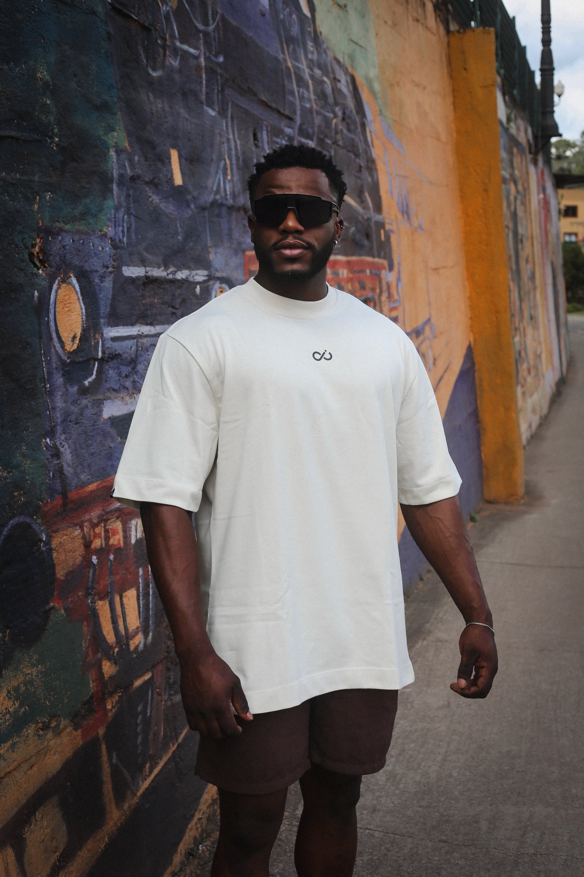 Camisa Infinity Oversized bege Arame