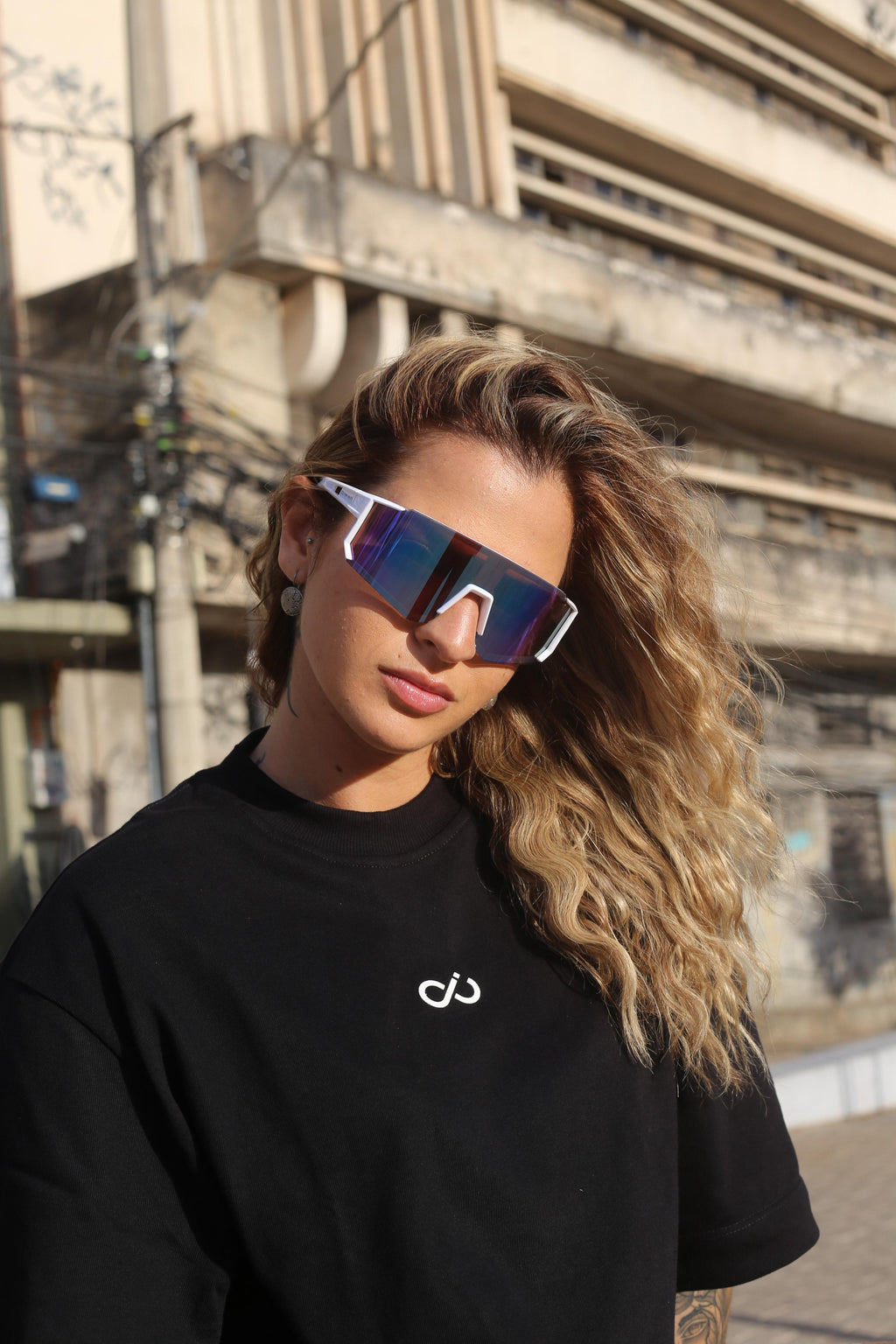 Camisa Infinity Oversized preta Básica