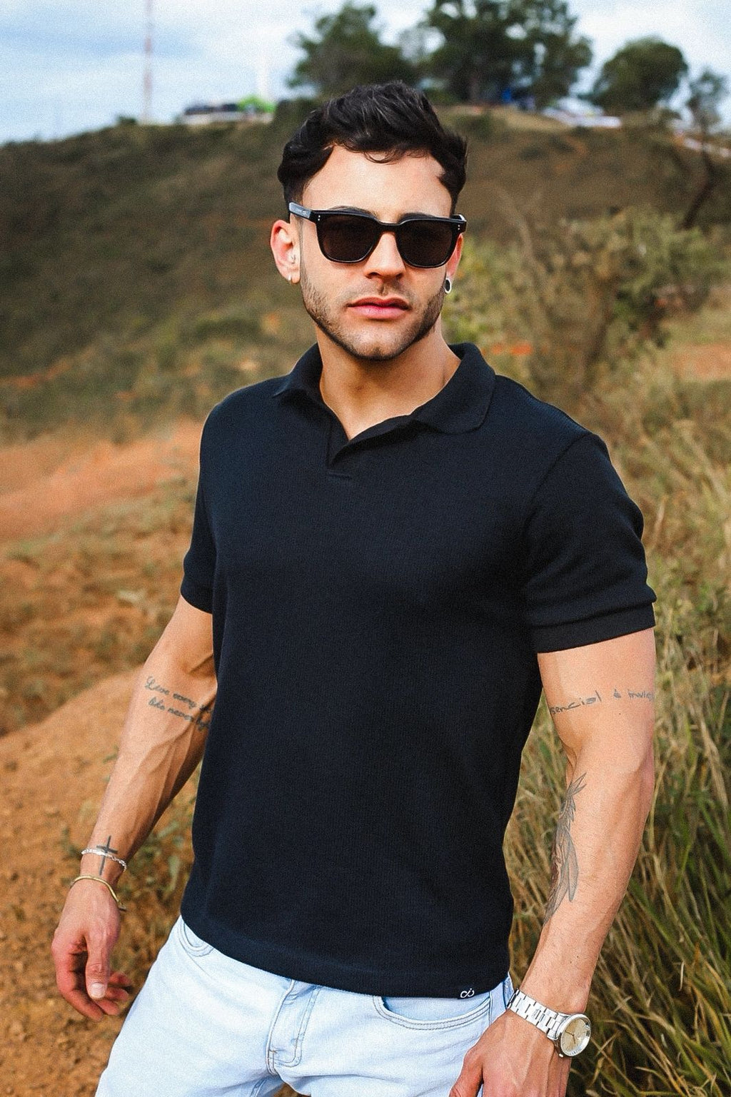 Camisa Infinity Polo preta